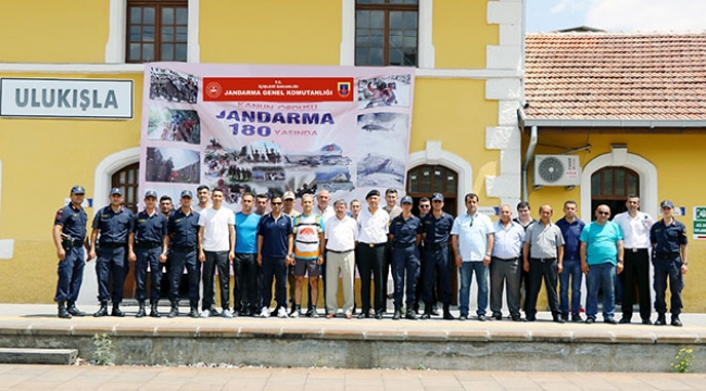 Jandarmanın 180'inci yılı şerefine  180 km'lik maraton başladı