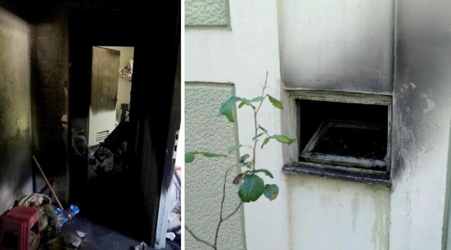 Komşularına kızıp apartmanı ateşe verdi