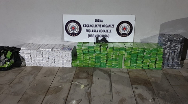Otomobilde 4 bin paket kaçak sigara ele geçirildi