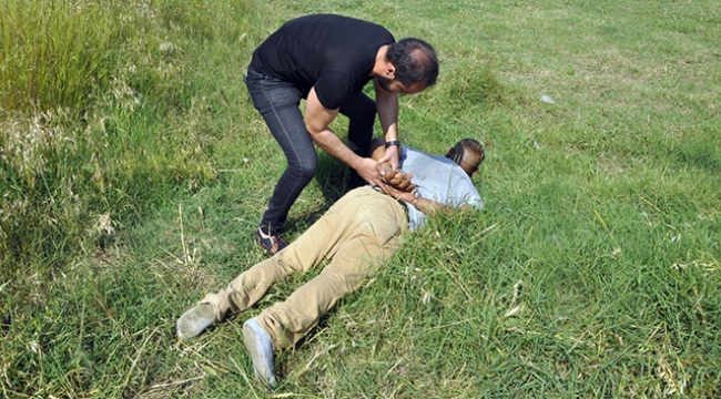 Polisten kaçarken tarlada yakalandı
