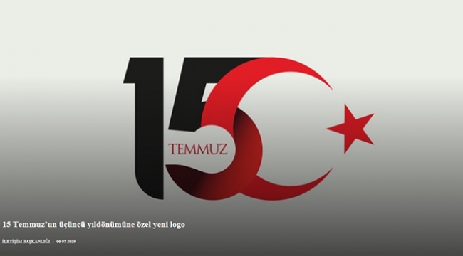 15 Temmuz'un üçüncü yıldönümüne özel yeni logo