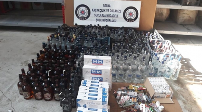 500 polisle sahte ve kaçak içki operasyonu