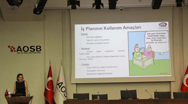 AOSB’de ‘İş Planı Hazırlama’ eğitimi