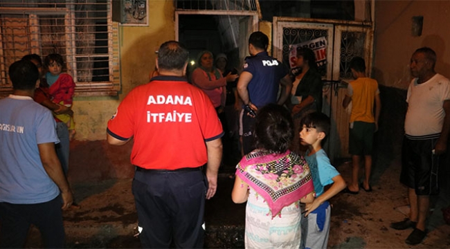 Buzdolabından yangın çıktı