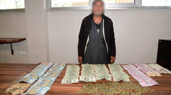 Dilencinin üzerinden servet çıktı