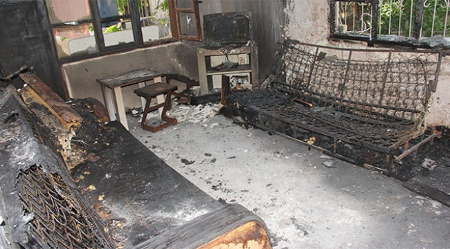 Evi likit bombayla kundakladılar