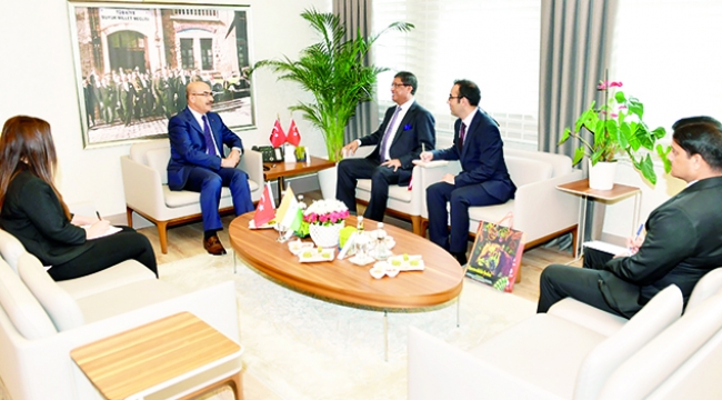 Vali Demirtaş, büyükelçi ağırladı