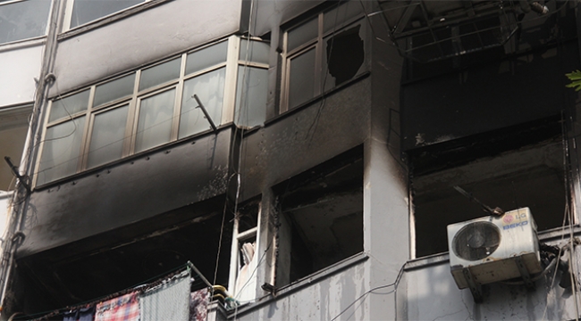 5'i çocuk 7 kişi yangında mahsur kaldı