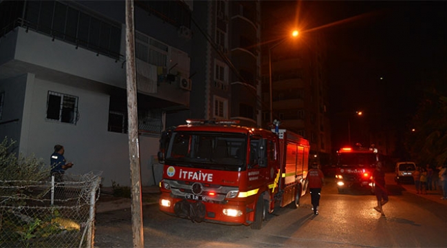 Apartman dairesinde yangın