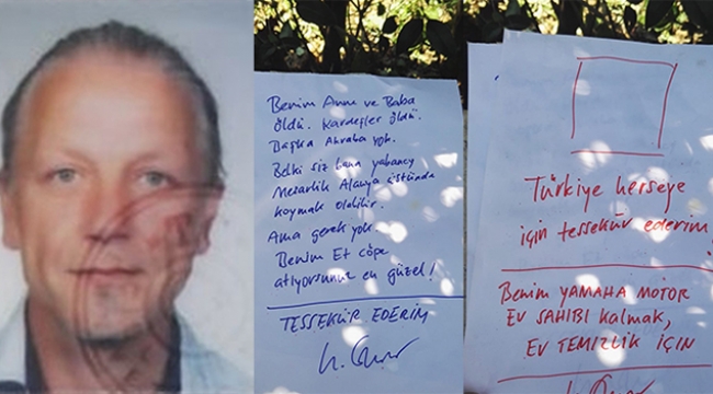‘Beni çöpe atın' yazılı notla ölü bulundu
