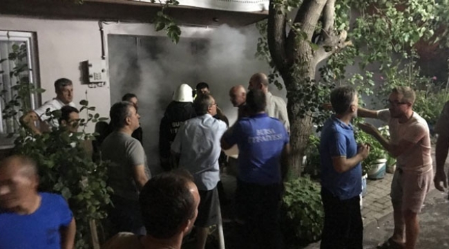Evde bulunan tüp bomba gibi patladı