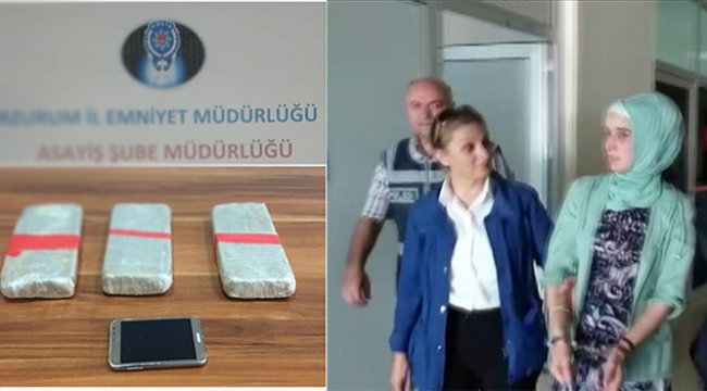 Hamileyim dedi üzerinden 1 kilo 506 gram eroin çıktı