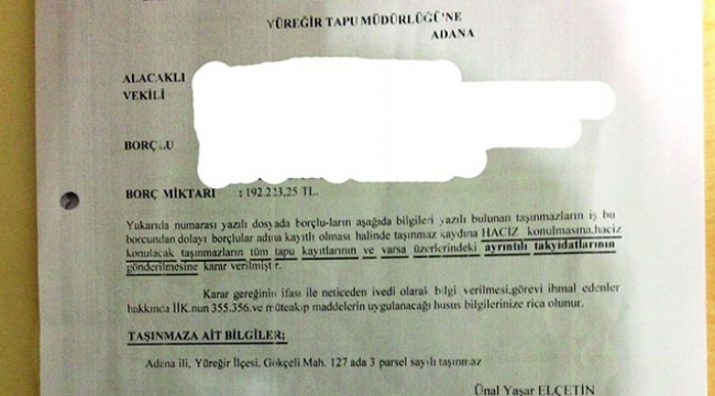 İcra dairesinde skandal!