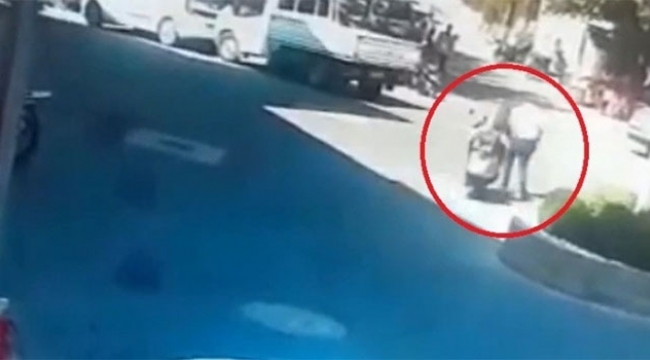 Kadın sürücü aynı kişiye iki kere çarptı