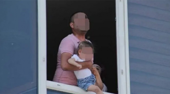 Kucağına aldığı kızıyla intihara kalkıştı