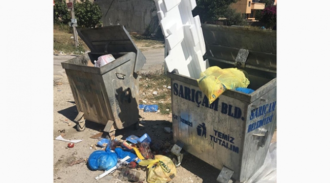 Sarıçam çöplüğe döndü