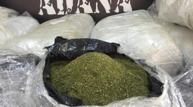 Su tankerinde 467 kilo esrar bulundu