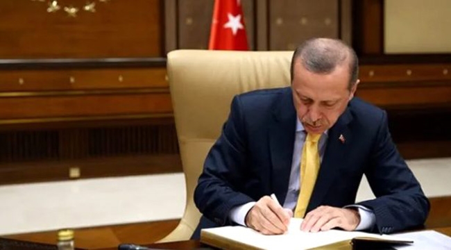 Erdoğan imzaladı