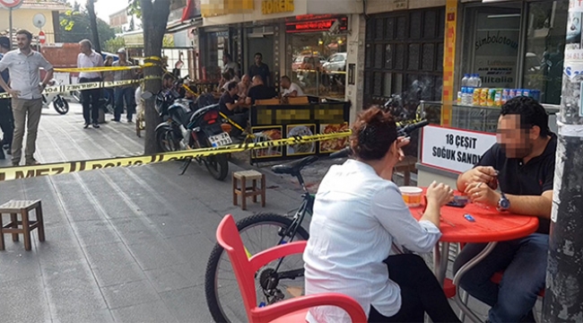 İki kişi vuruldu onlar yemeğe devam etti