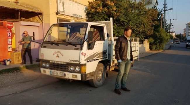 Kamyonetleri karıştırınca hırsız konumuna düştü