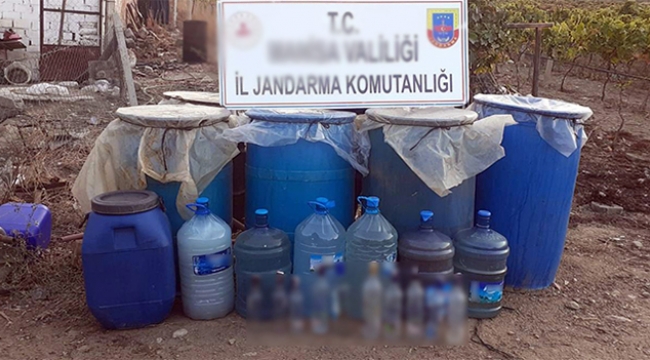 Bin 750 litre kaçak içki ele geçirildi