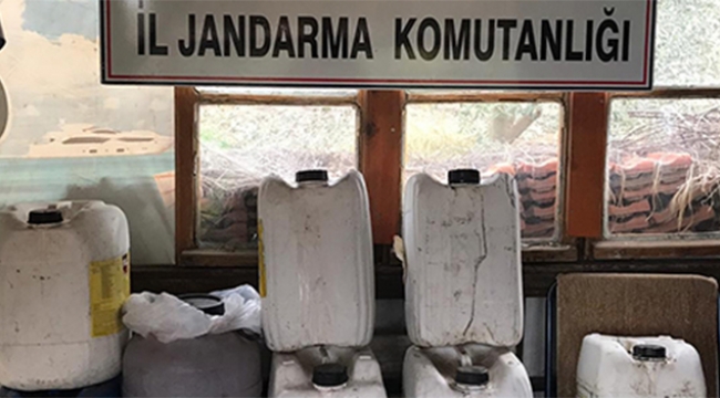 170 litre sahte içki ele geçirildi
