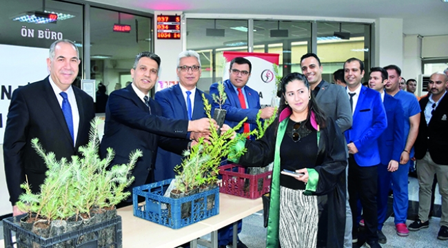 Adana Adliyesi 2 bin fidanla geleceğe nefes oldu