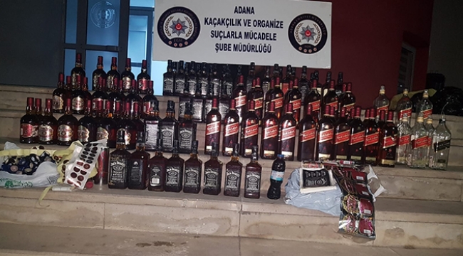 Adana'da kaçak içki operasyonu