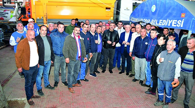 Başkan Soner Çetin güne yine erken başladı
