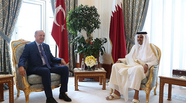 Erdoğan, Katar emiri Al Sani ile görüştü
