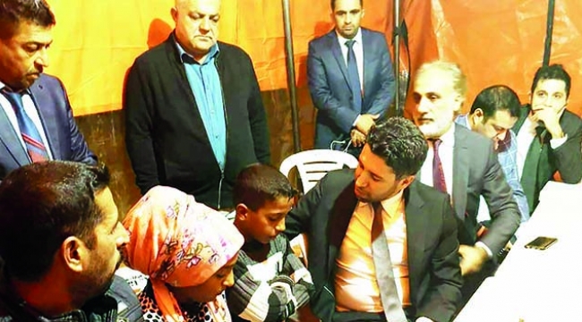 Makama oturmadan acılı aileye koştu