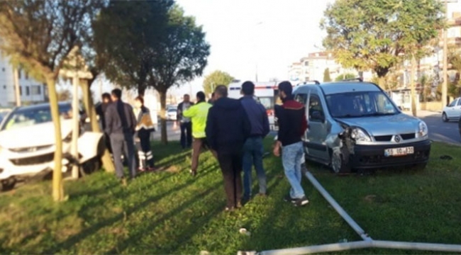 Şeker komasına giren sürücü kaza yaptı