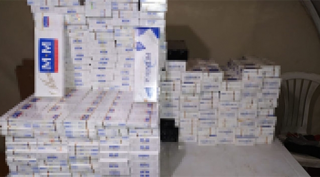 2 bin 250 paket kaçak sigara ele geçirildi