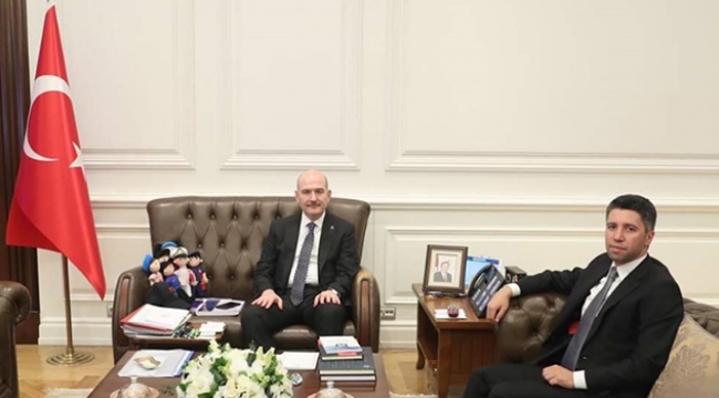 Başkan Ay'dan Bakan Soylu'ya ziyaret