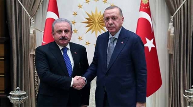 Cumhurbaşkanı Erdoğan TBMM Başkanı kabul etti
