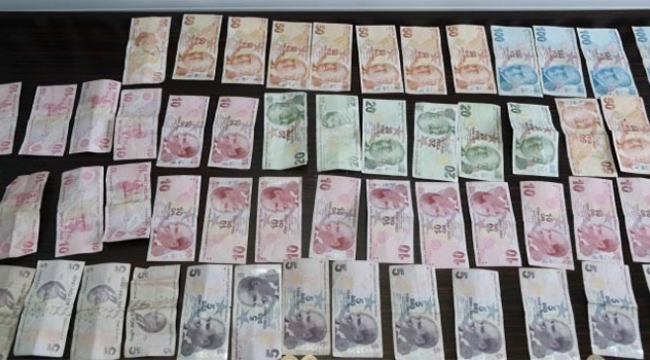 Dilencinin üzerinden bin 179 TL çıktı