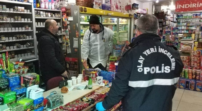 Hırsız şok etti Karakolun yakınındaki marketi soydu