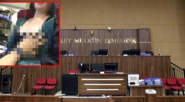 Katip kadın arkadaşına cübbeyle açık poz verdirdi
