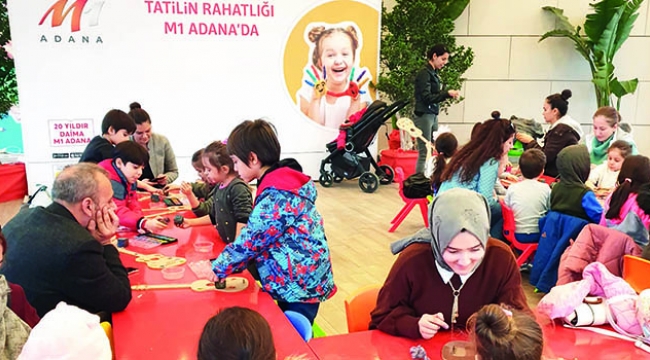 M1 Adana AVM’de atölye çalışmalarına çocuklar büyük ilgi gösterdi