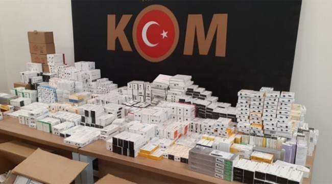 Terör örgütlerine gönderilecek 72 bin ilaç ele geçirildi