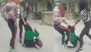 Kız çocukları çete kurup mahallede terör estirdi