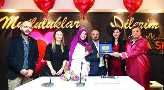 Kocaispir Sevgililer Günü’nde 9 çiftin nikahını kıydı