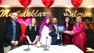 Kocaispir Sevgililer Günü’nde 9 çiftin nikahını kıydı