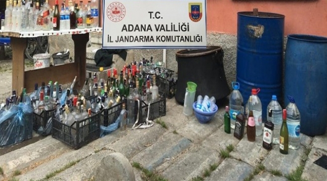Adana'da kaçak içki operasyonu