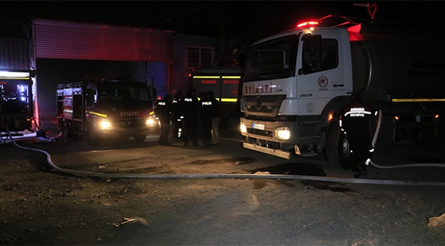 Geri dönüşüm tesisinde korkutan yangın