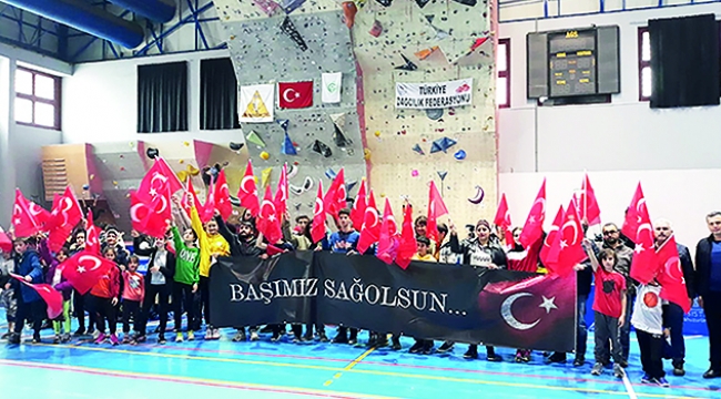 Küçükler spor tırmanış bölge şampiyonası yapıldı