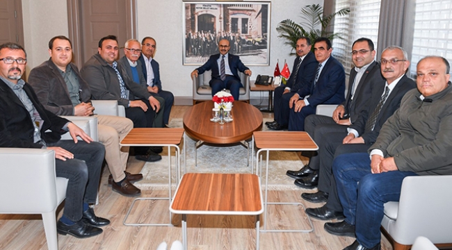 Mahalle muhtarları Vali Demirtaş’ı ziyaret etti