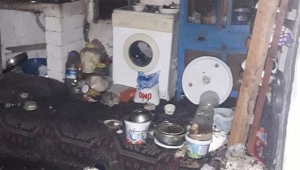 Mutfak tüpü gaz kaçırdı ev bu hale geldi