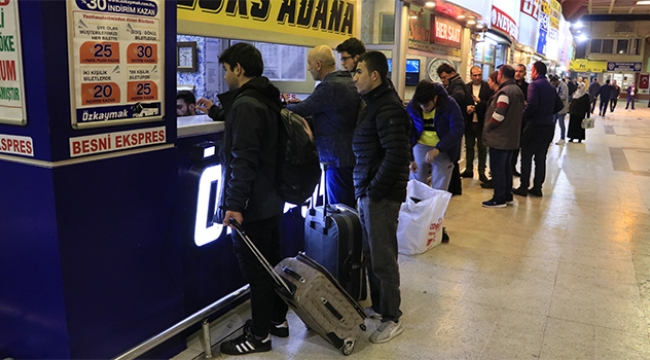 Okullar tatil edildi otogarlar doldu taştı