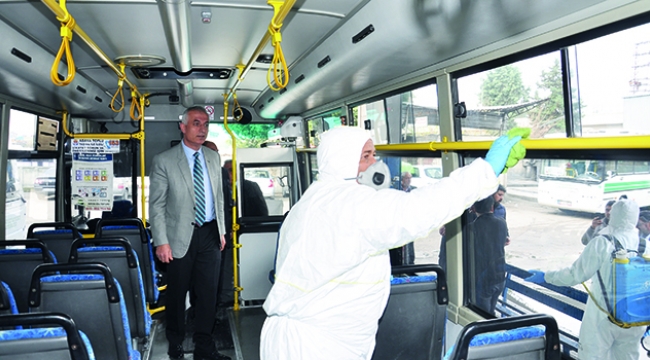 Toplu taşımada Korona temizliği